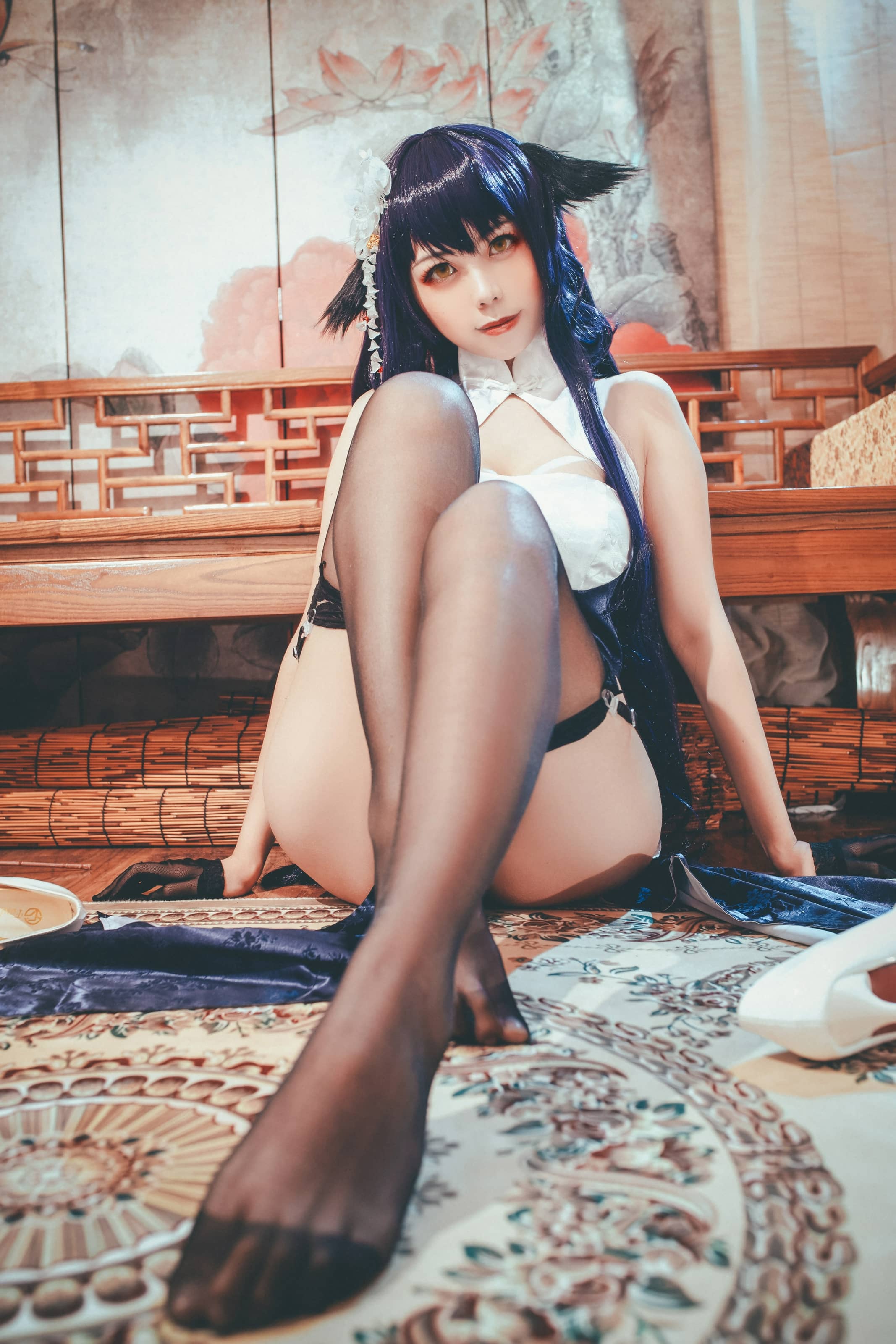 塔塔Lo1iTa 黑丝肉腿福利cos写真资源下载